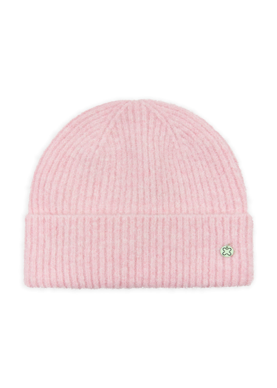KNITTED HAT POLYESTER MIX SOLID rosa-22X26CM, rosa ROS1 Bild 1