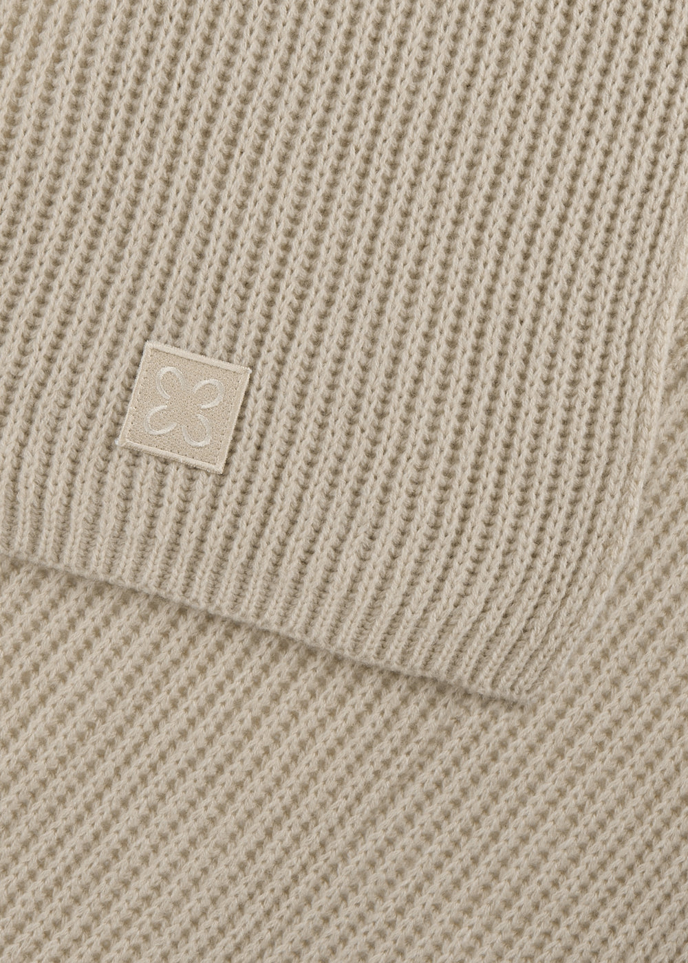 KNITTED SCARF ACRYL/WOOL SOLID beige-30X190CM, beige BEI1 Bild 2