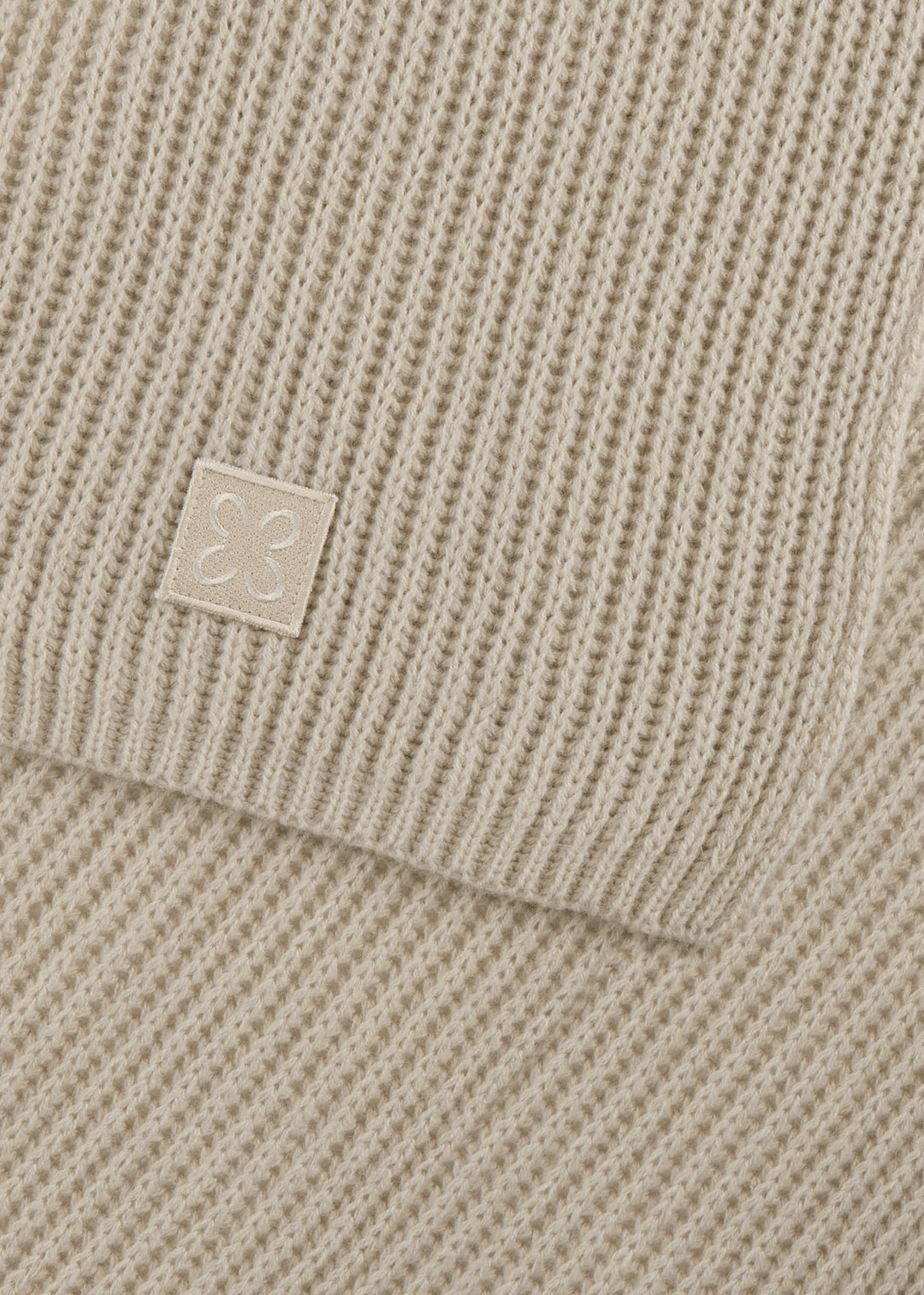 KNITTED SCARF ACRYL/WOOL SOLID beige-30X190CM, beige BEI1 Bild 2