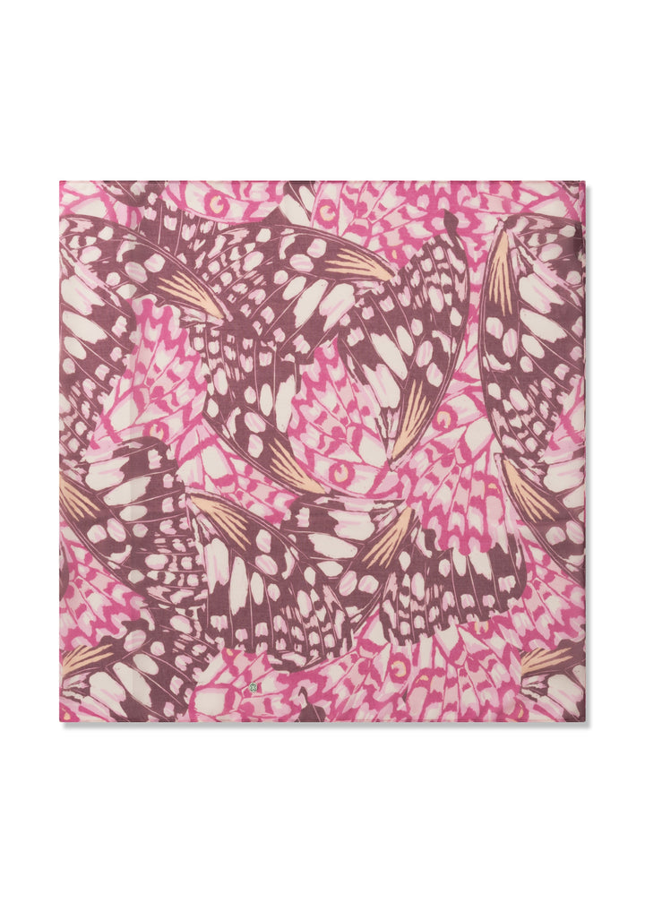 LOOP RECYCLED POLYESTER BUTTERFLIES pink-2X80X70CM, pink PIN2 Bild 2