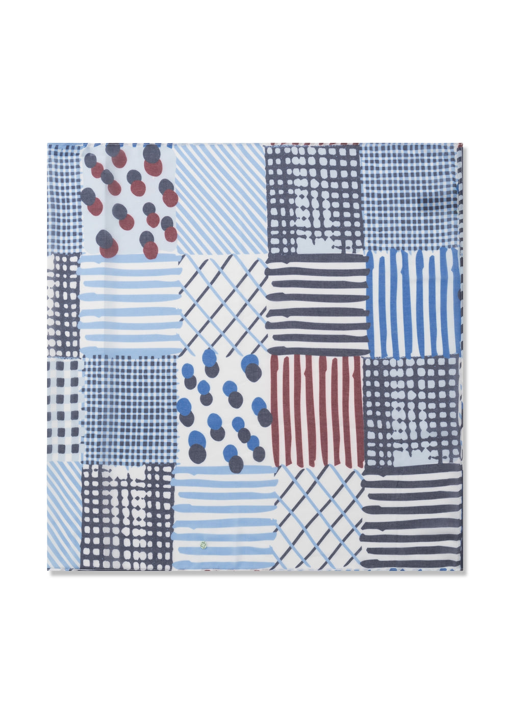 LOOP RECYCLED POLYESTER GRAPHIC PATTERN MIX blau-2X80X70CM, blau BLU2 Bild 2