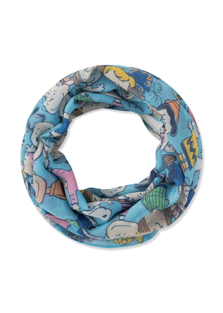 LOOP RECYCLED POLYESTER PEANUTS CHARACTERS blau-2X80X70CM, blau BLU1 Bild 1