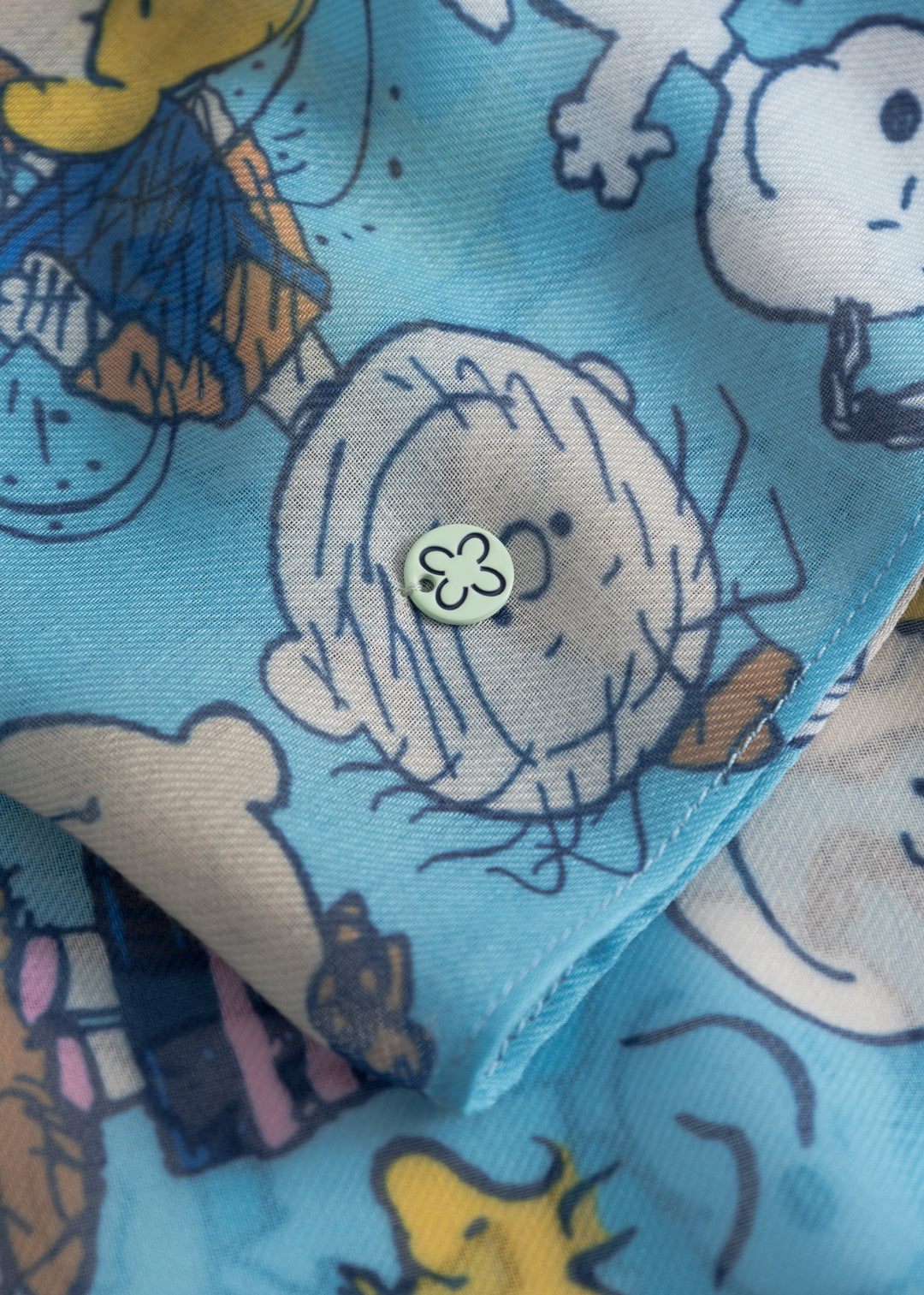 LOOP RECYCLED POLYESTER PEANUTS CHARACTERS blau-2X80X70CM, blau BLU1 Bild 3