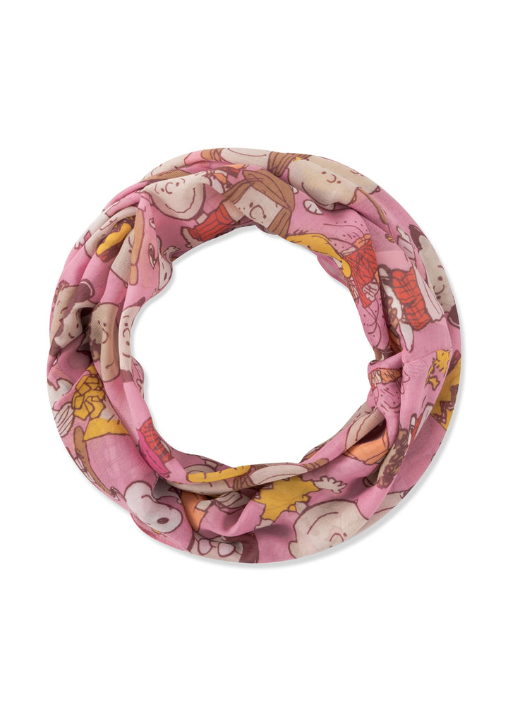 LOOP RECYCLED POLYESTER PEANUTS CHARACTERS pink-2X80X70CM, pink PIN1 Bild 1