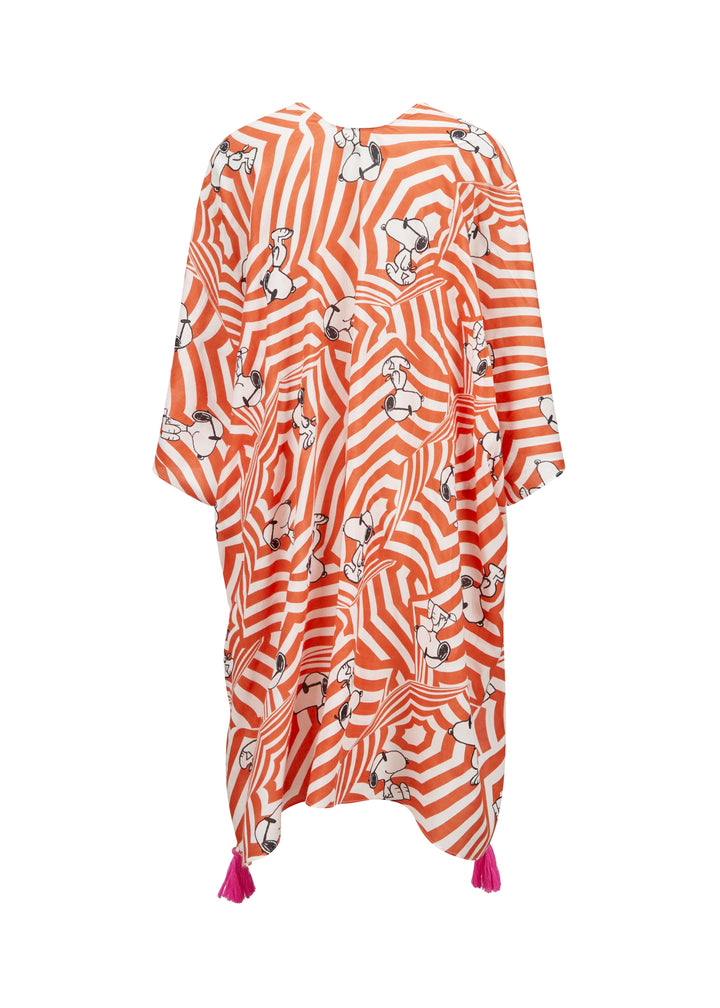 PONCHO WITH SNOOPY UMBRELLA ALLOVER PRINT rot-112X84CM, rot RED2 Bild 1