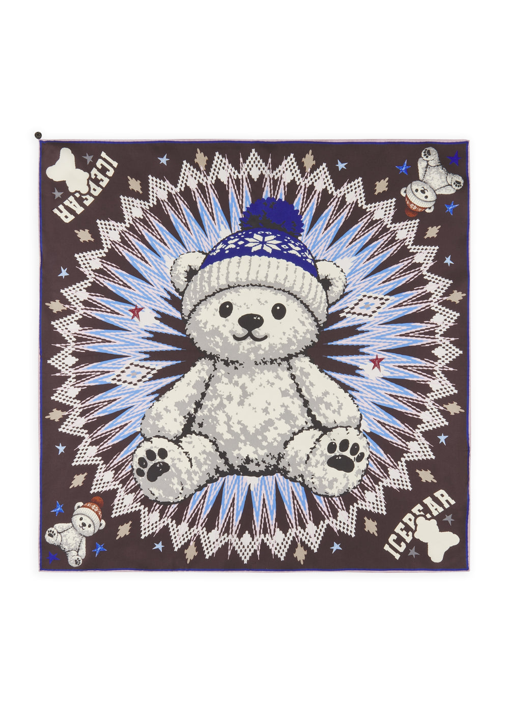 PRINTED NICKI ICEBEAR rot-53X53CM, rot RED3 Bild 2