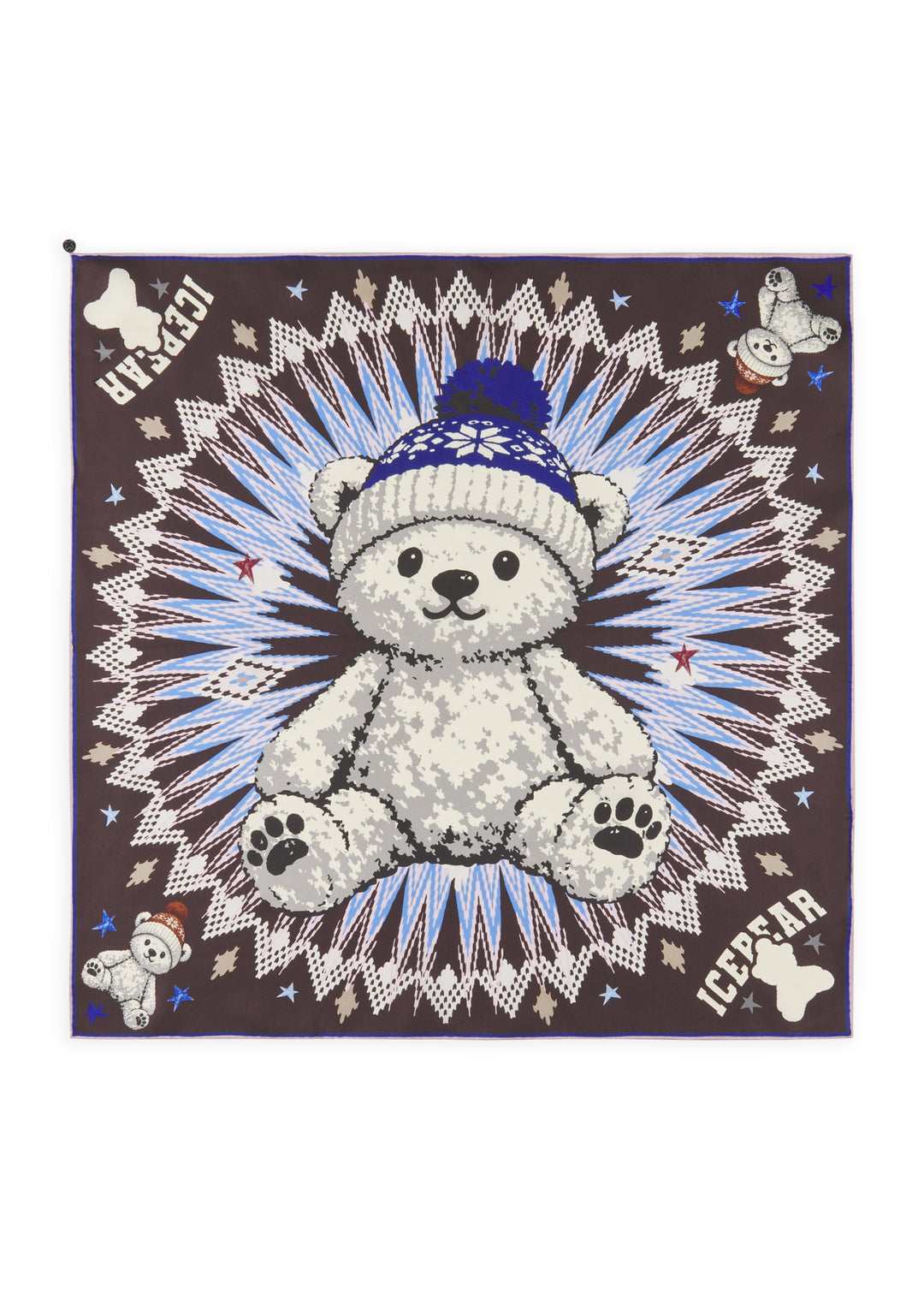 PRINTED NICKI ICEBEAR rot-53X53CM, rot RED3 Bild 2