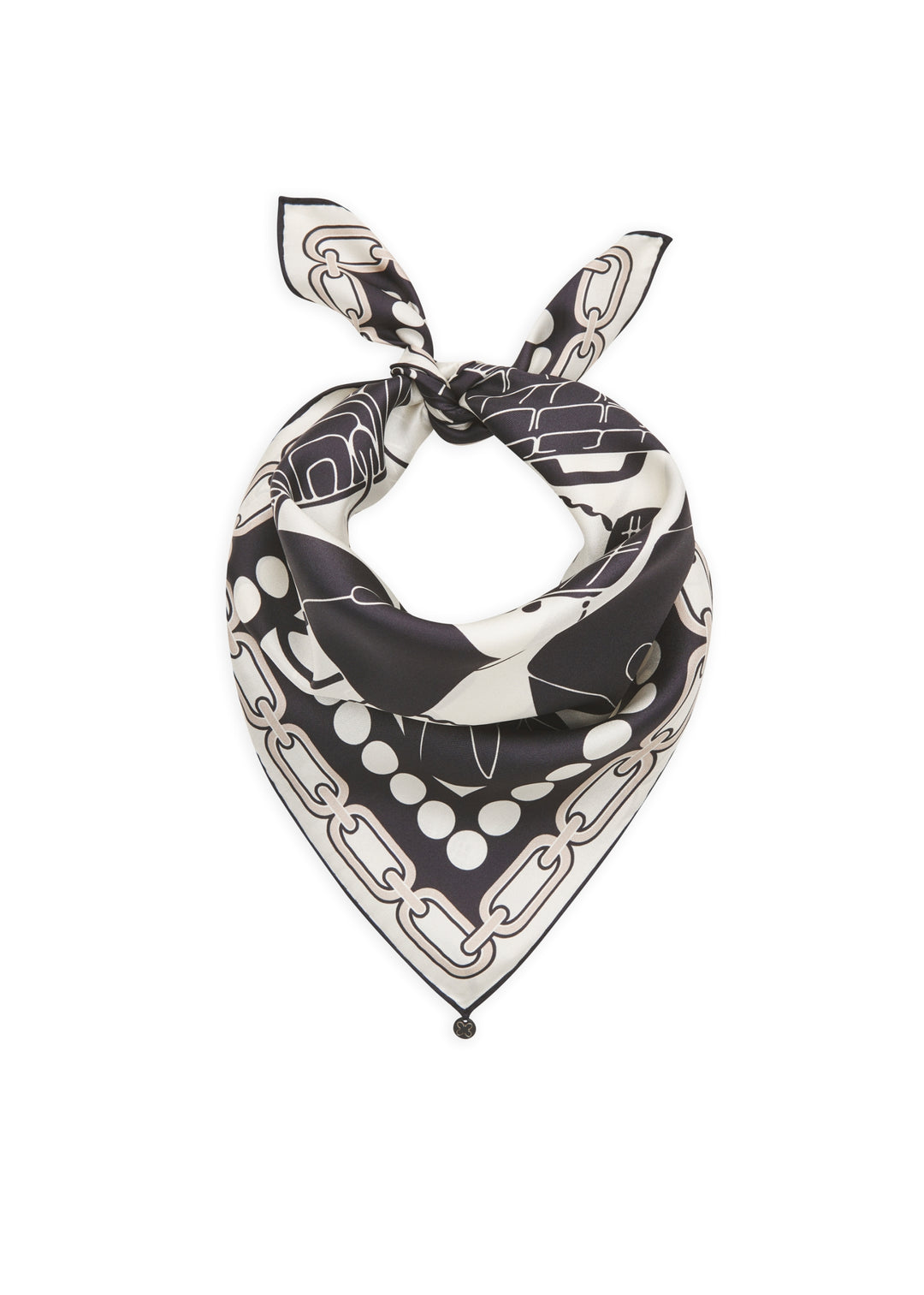 PRINTED NICKI SILK BAG PRINT  schwarz-53X53CM, schwarz BLK2 Bild 1