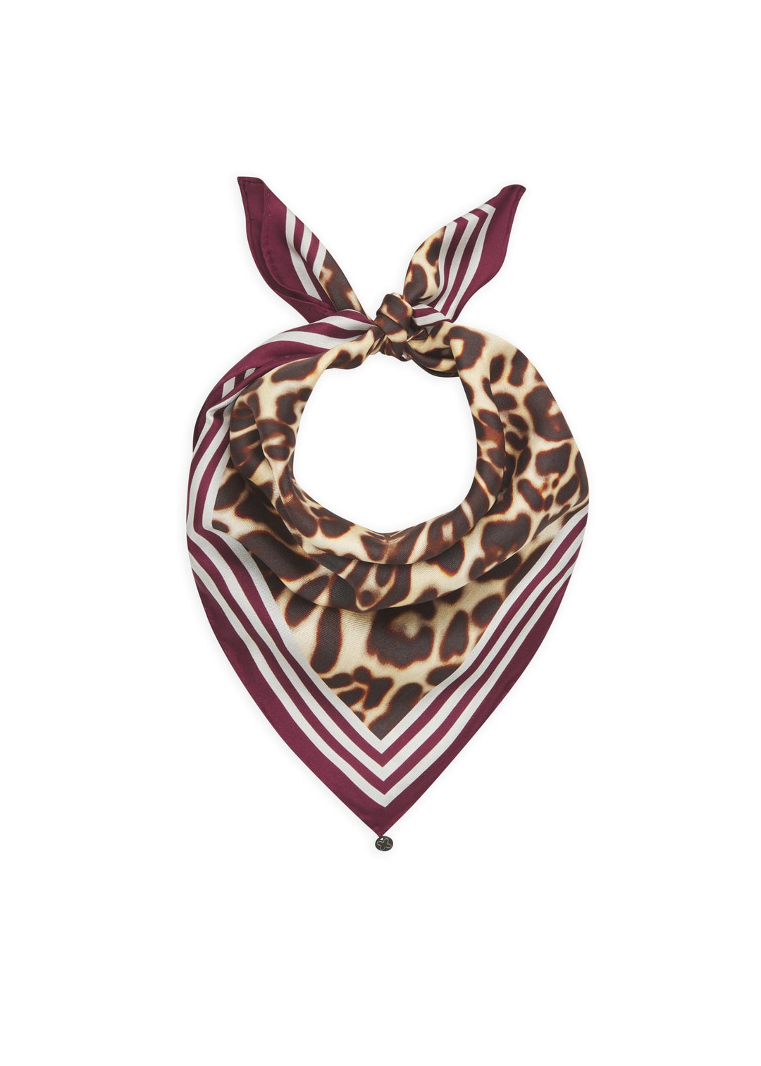 PRINTED NICKI SILK LEPARD kamel-53X53CM, kamel CAM2 Bild 1
