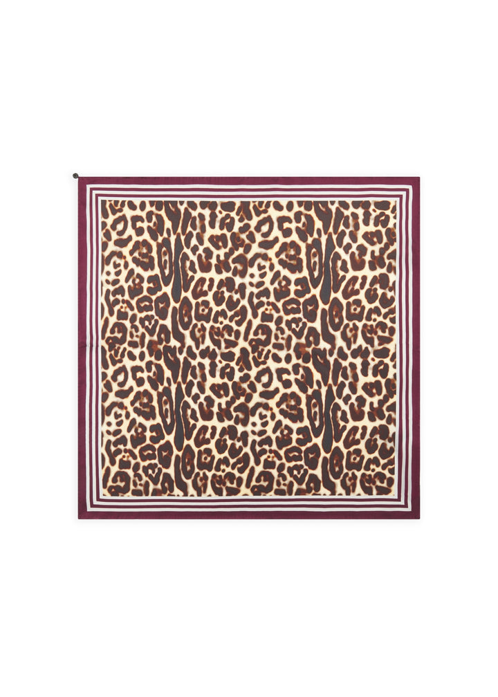 PRINTED NICKI SILK LEPARD kamel-53X53CM, kamel CAM2 Bild 2