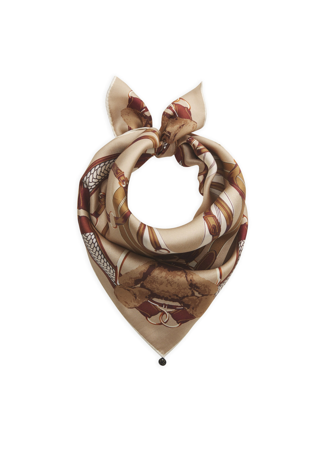 PRINTED NICKI SILK TEDDY REINS kamel-53X53CM, kamel CAM1 Bild 1