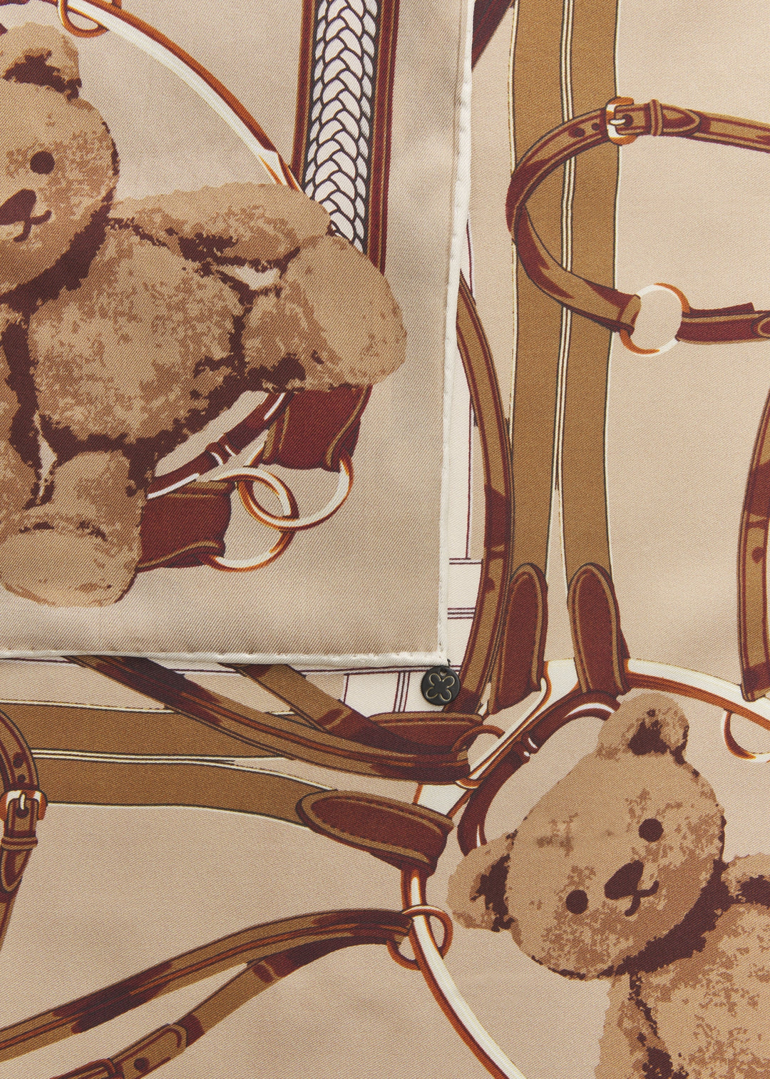 PRINTED NICKI SILK TEDDY REINS kamel-53X53CM, kamel CAM1 Bild 3
