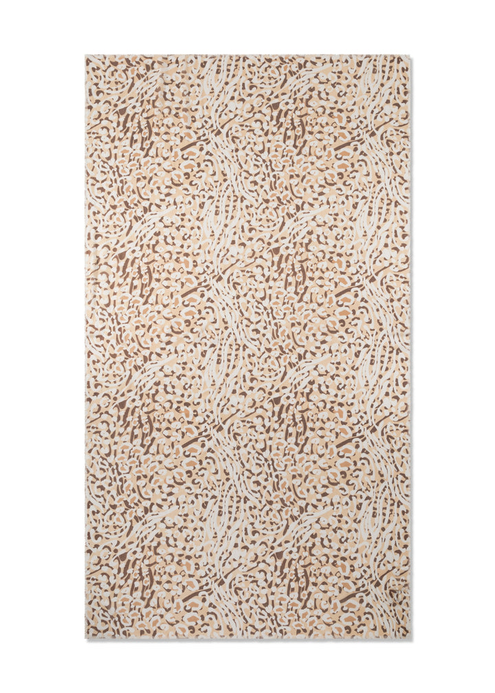 PRINTED SCARF BAMBOO LEO beige-100X190CM, beige BEI2 Bild 2