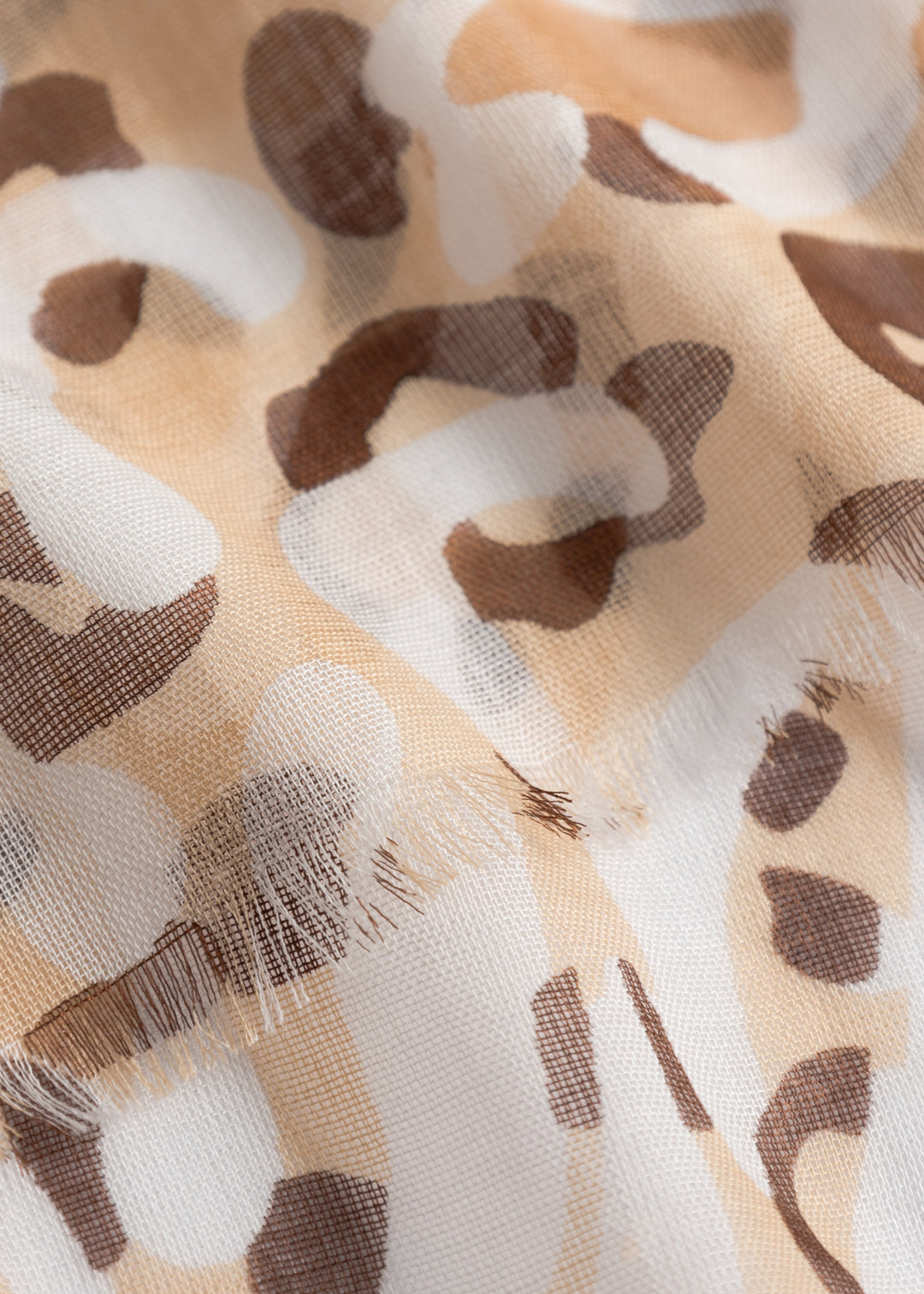 PRINTED SCARF BAMBOO LEO beige-100X190CM, beige BEI2 Bild 3