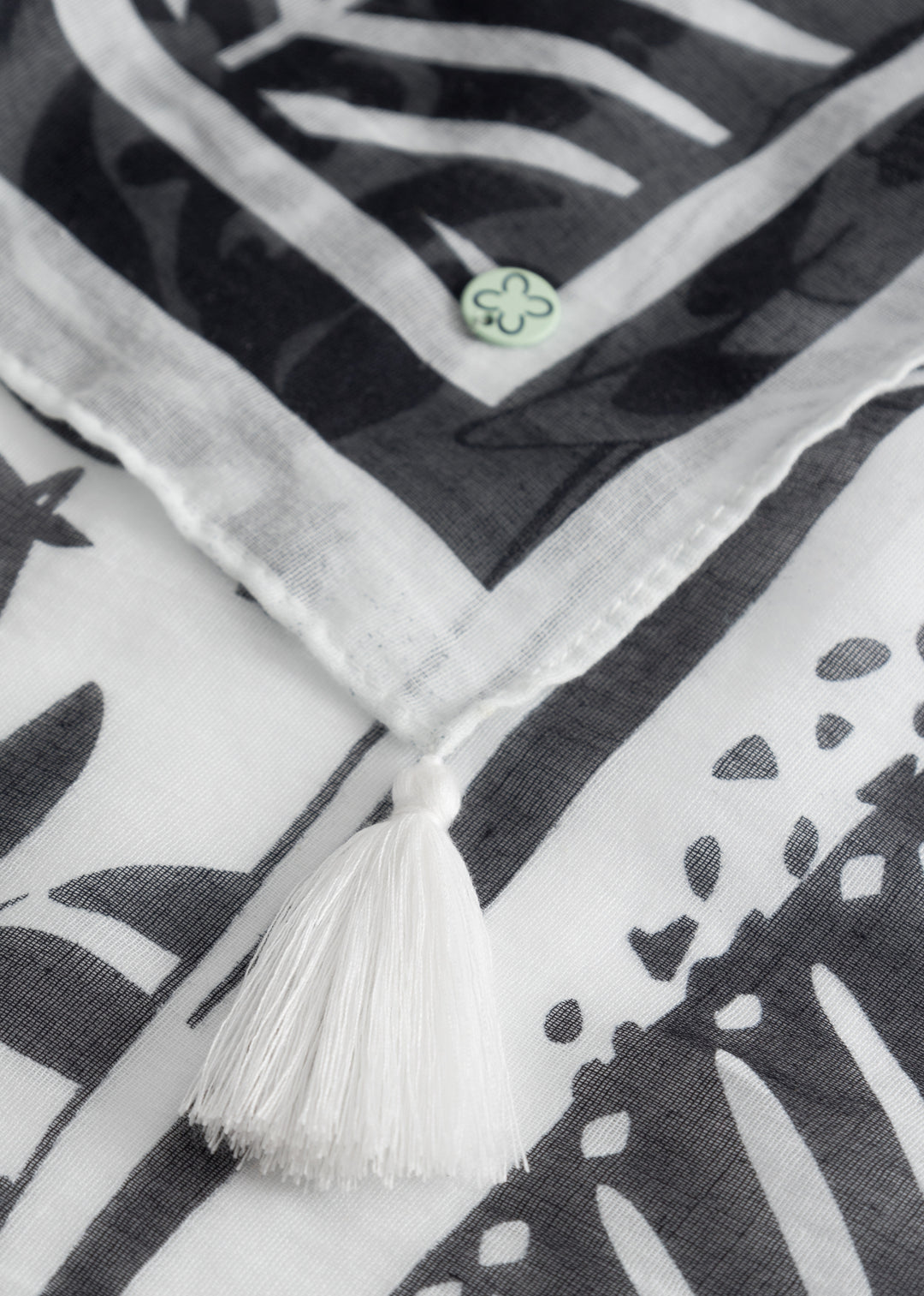 PRINTED SCARF  COTTON JUNGLE weiß-100X180CM, weiß WHI1 Bild 3
