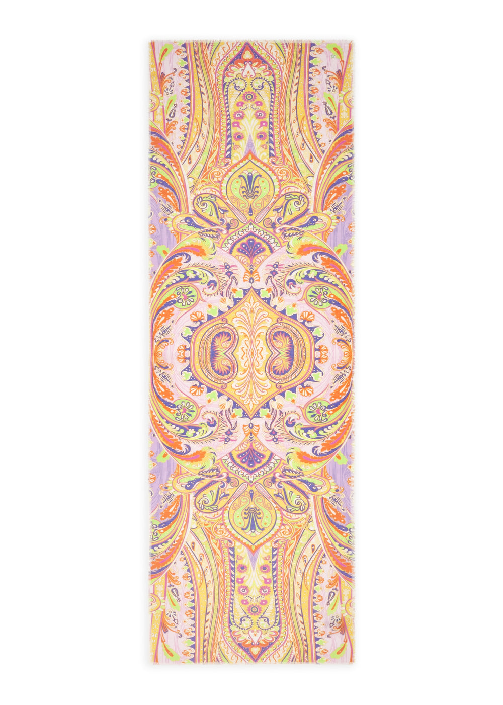 PRINTED SCARF COTTON PAISLEY gelb-50X180CM, gelb YEL2 Bild 2