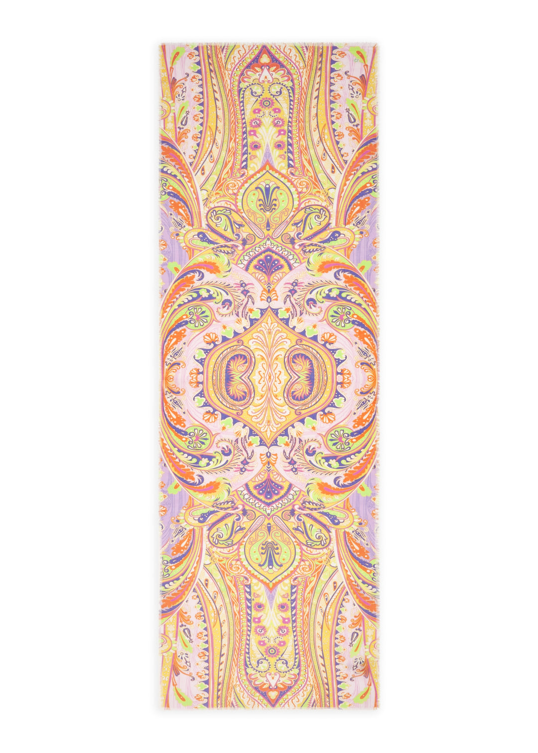 PRINTED SCARF COTTON PAISLEY gelb-50X180CM, gelb YEL2 Bild 2