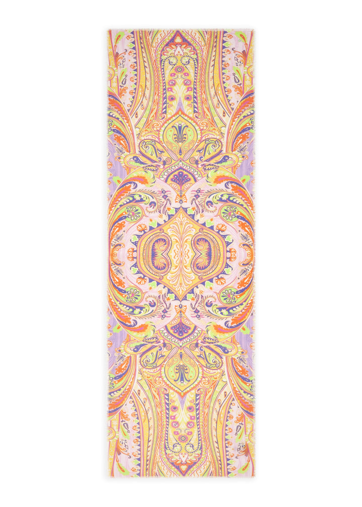 PRINTED SCARF COTTON PAISLEY gelb-50X180CM, gelb YEL2 Bild 2