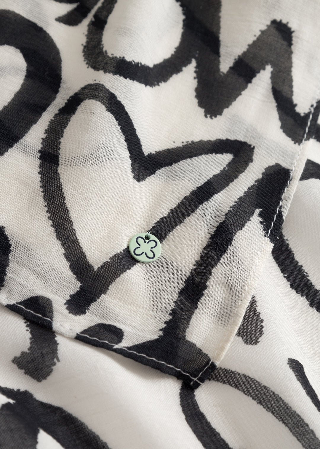 PRINTED SCARF MODAL/COTTON OMG QUOTE weiß-70X180CM, weiß WHI1 Bild 3
