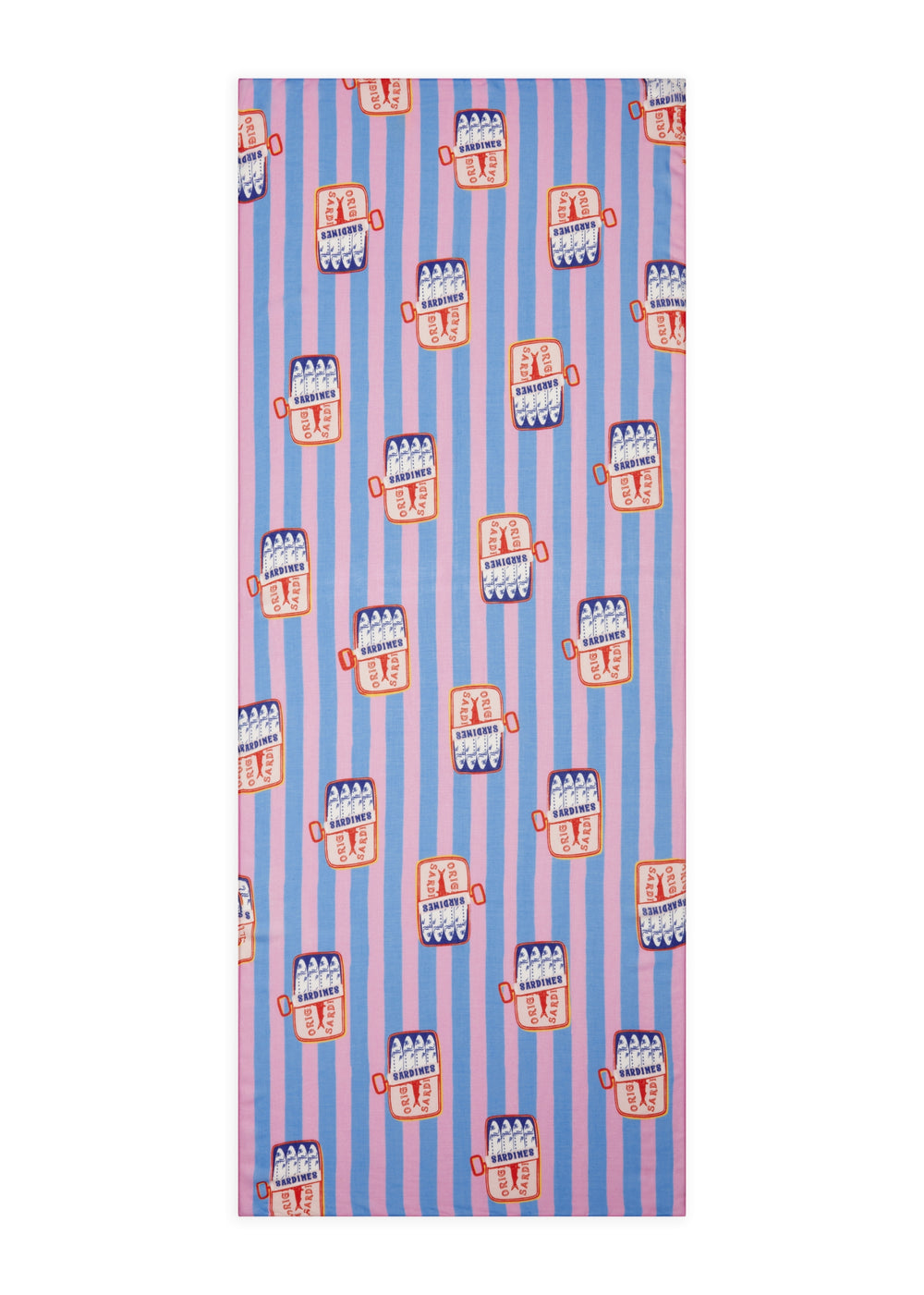 PRINTED SCARF MODAL/COTTON SADRINES STRIPES blau-70X180CM, blau BLU2 Bild 2