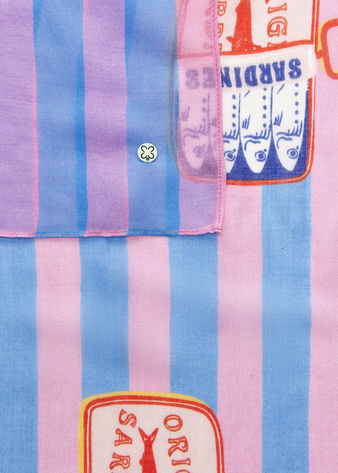 PRINTED SCARF MODAL/COTTON SADRINES STRIPES blau-70X180CM, blau BLU2 Bild 3