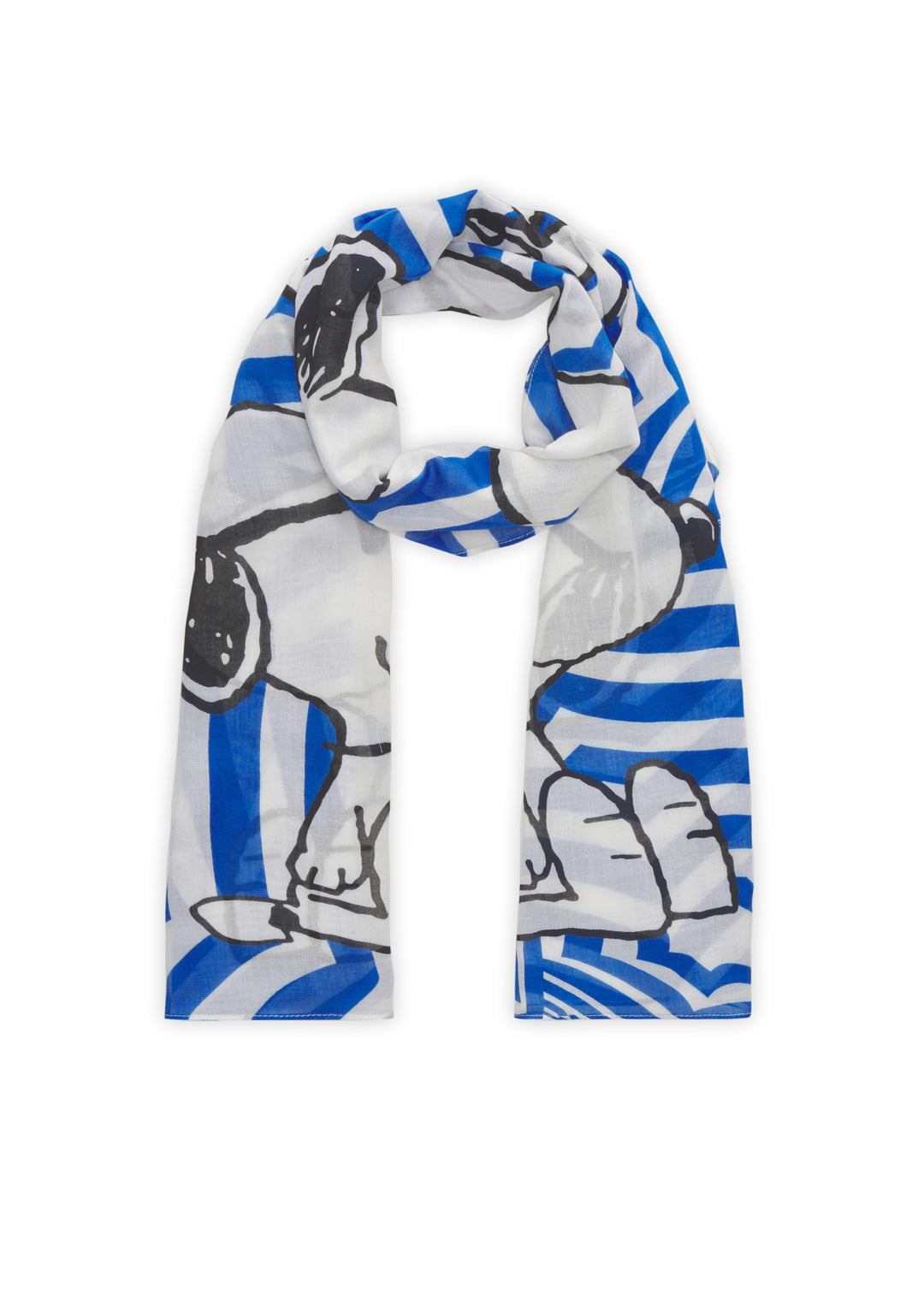 PRINTED SCARF MODAL/COTTON SNOOPY UMBRELLA blau-55X180CM, blau BLU2 Bild 1
