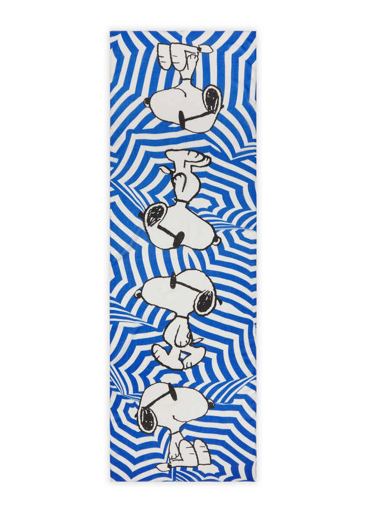 PRINTED SCARF MODAL/COTTON SNOOPY UMBRELLA blau-55X180CM, blau BLU2 Bild 2