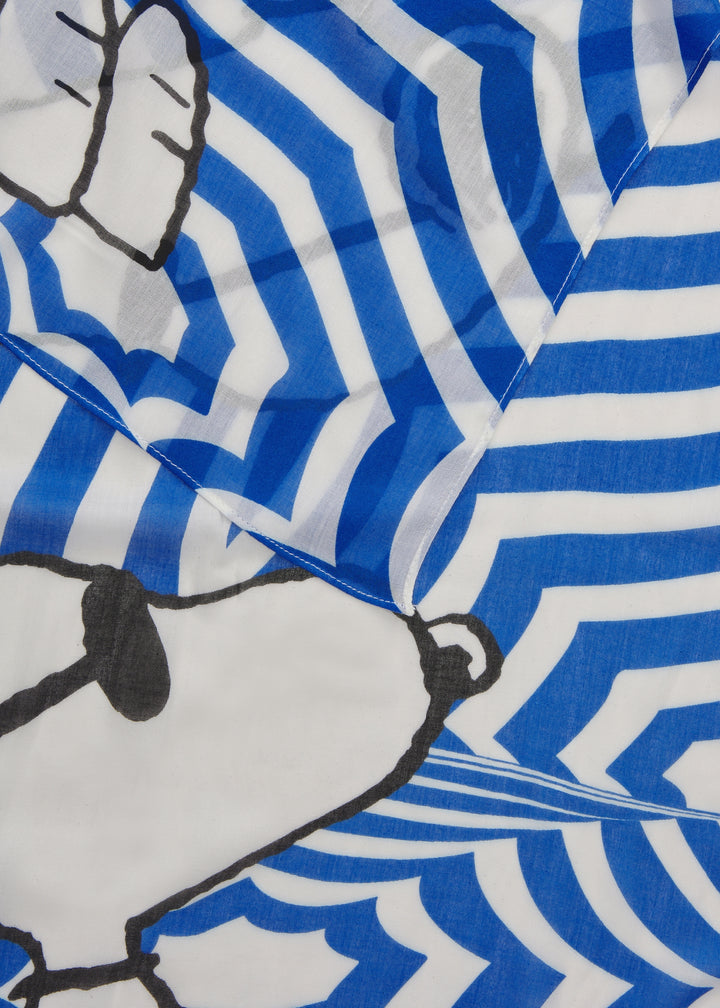 PRINTED SCARF MODAL/COTTON SNOOPY UMBRELLA blau-55X180CM, blau BLU2 Bild 3