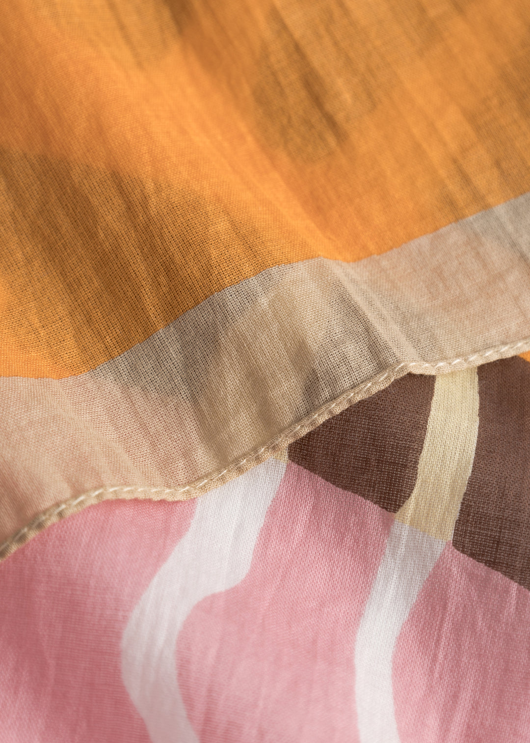 PRINTED SCARF ORGANIC COTTON SEA SHELL beige-90X180CM, beige BEI2 Bild 2