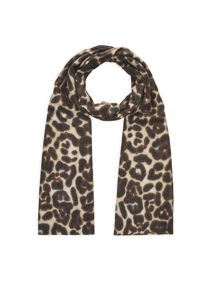 PRINTED SCARF POLYESTER/VISCOSE LEO kamel-45X180CM, kamel CAM2 Bild 1