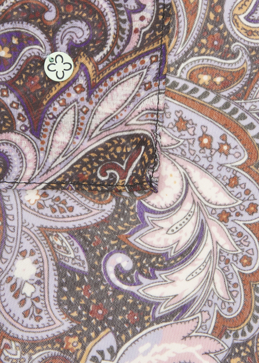 PRINTED SCARF RECYCLED POLYESTER PAISLEY lila-55X180CM, lila LIL2 Bild 3