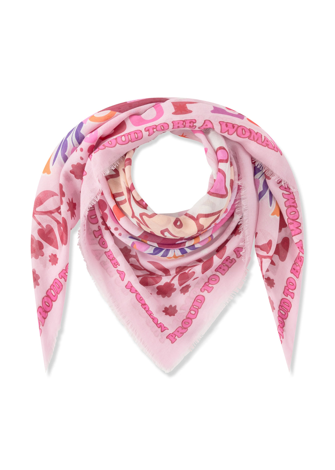 PRINTED SQUARE  COTTON SUPERWOMAN pink-120X120CM, pink PIN1 Bild 1