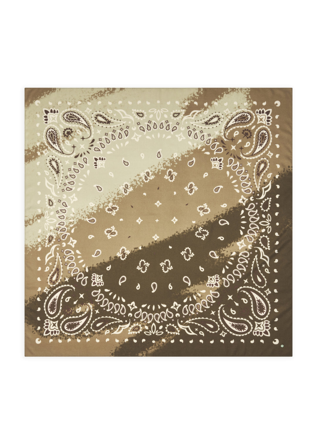 PRINTED SQUARE POLYESTER PAISLEY grün-120X120CM, grün GRE2 Bild 2
