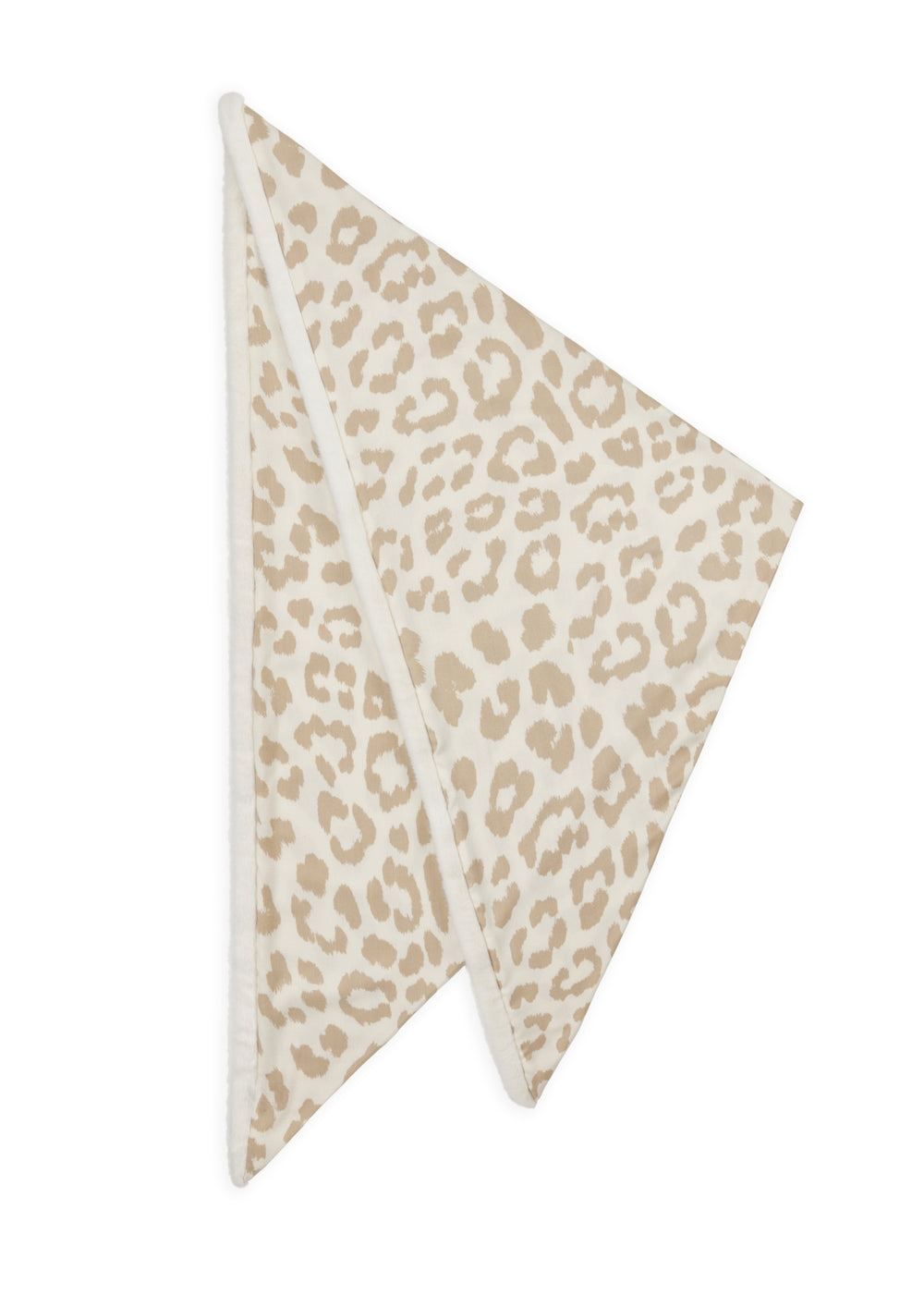 PRINTED TRIANGLE POLYESTER/VISCOSELEO WITH FAKE FUR beige-126X126X185, beige BEI2 Bild 2