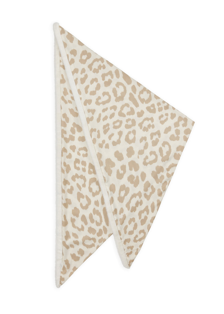 PRINTED TRIANGLE POLYESTER/VISCOSELEO WITH FAKE FUR beige-126X126X185, beige BEI2 Bild 2