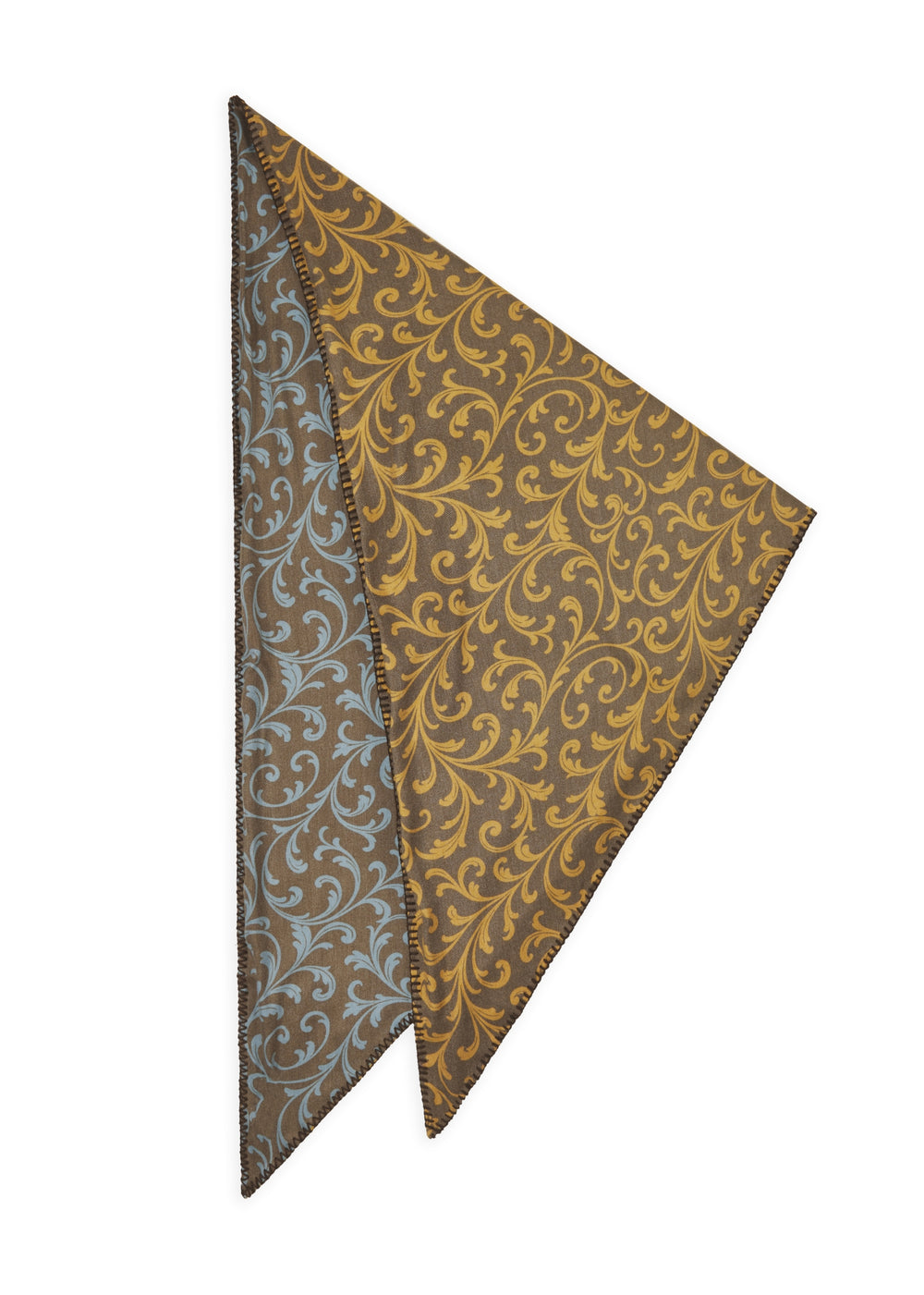PRINTED TRIANGLE POLYESTER/VISCOSEFLOWER VINES grün-126X126X185CM, grün GRE3 Bild 2