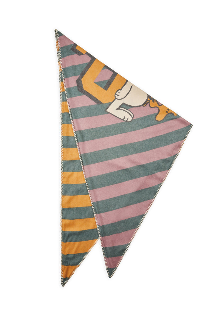 PRINTED TRIANGLE POLYESTER/VISCOSESTRIPES PEANUTS grün-126X126X185CM, grün GRE3 Bild 2