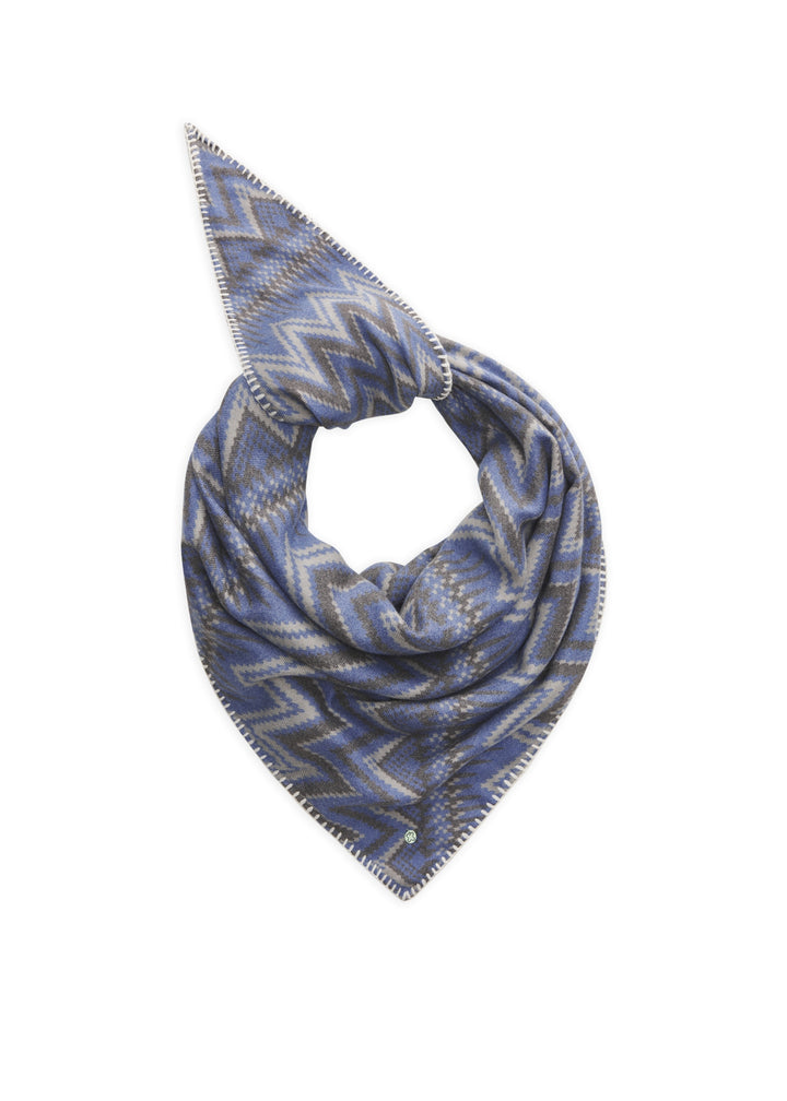 PRINTED TRIANGLE POLYESTER/VISCOSESKI/ETHNO grau-126X126X185CM, grau GRY2 Bild 1