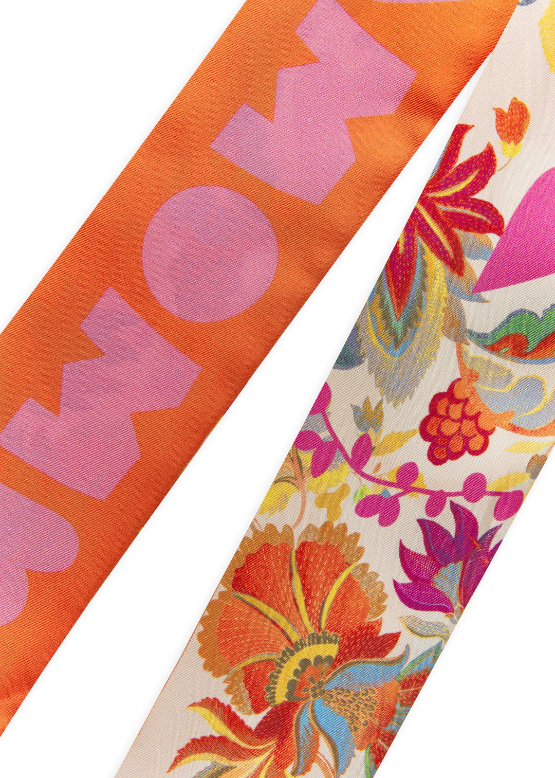 PRINTED TWILLY SILK LOVE MOM FLOWER MIX rot-5X86,5CM, rot RED1 Bild 3