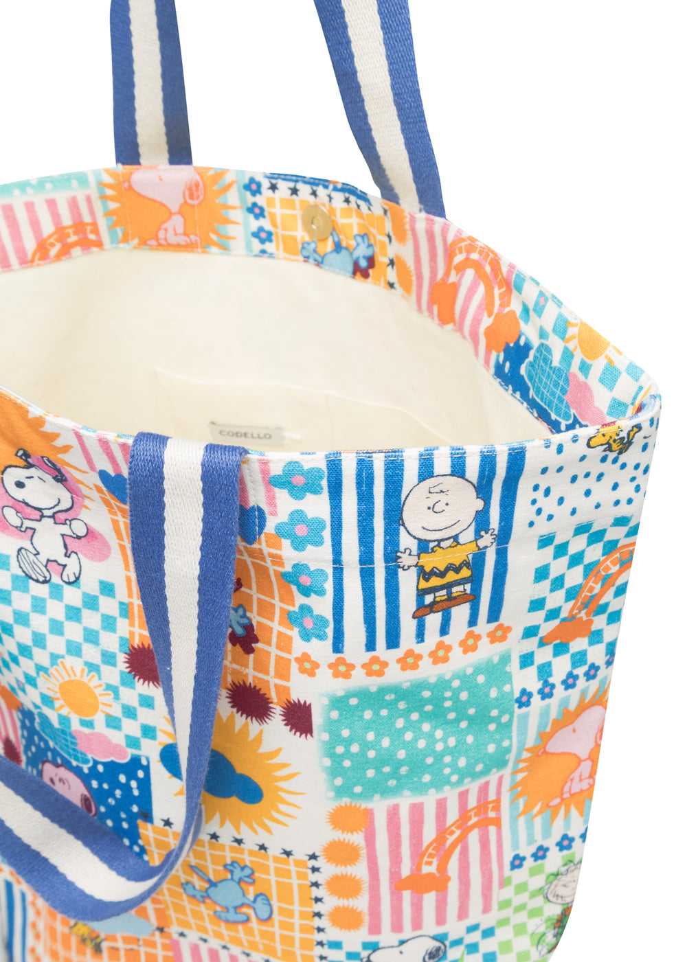 SHOPPER COTTON PEANUTS blau-52X39X20CM, blau BLU2 Bild 2