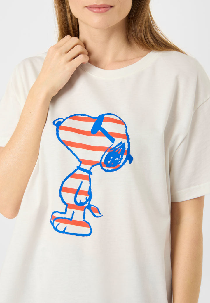 T-SHIRT COTTON UNI SNOOPY PRINT weiß-S, weiß WHI1 Bild 3