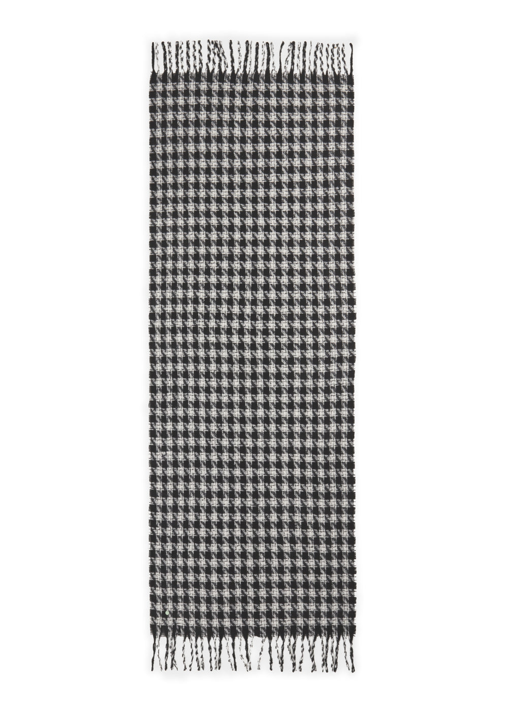 WOVEN SCARF HOUNDSTOOTH WITH FRINGES schwarz-65X180CM, schwarz BLK2 Bild 2