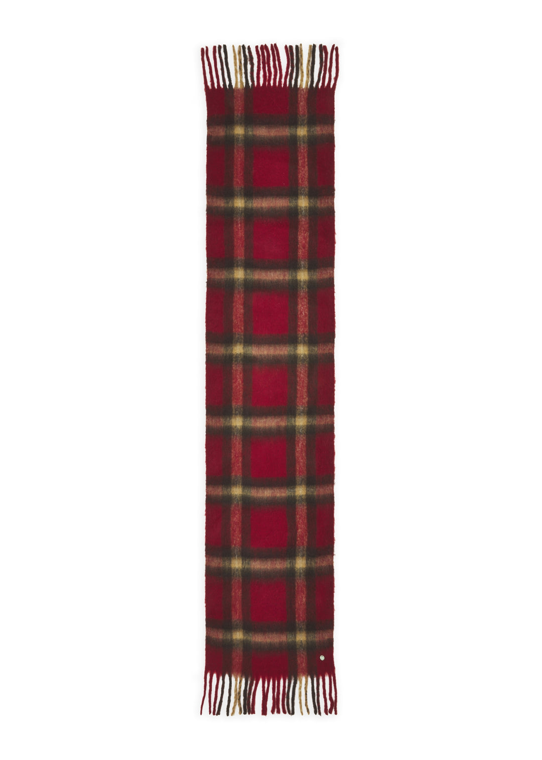 WOVEN SCARF POLY RECYCLED CHECKS rot-40X190CM, rot RED2 Bild 2