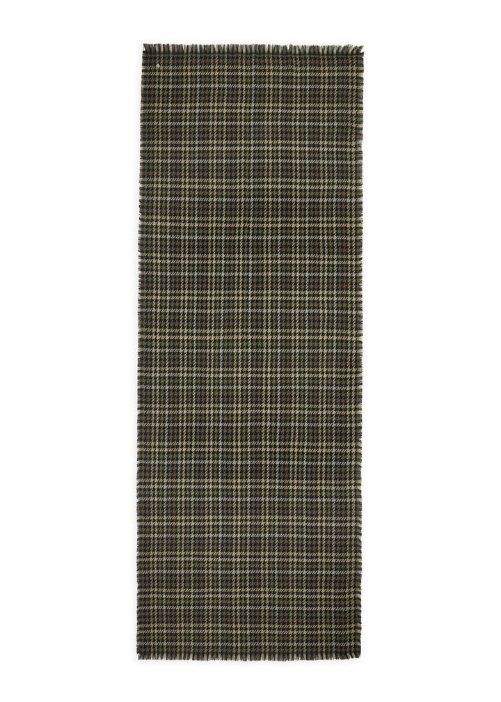 WOVEN SCARF POLYACRYL/WOOL CHECKS grün-70X180CM, grün GRE3 Bild 2