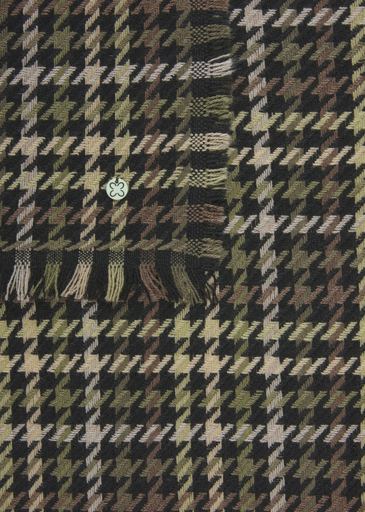 WOVEN SCARF POLYACRYL/WOOL CHECKS grün-70X180CM, grün GRE3 Bild 3