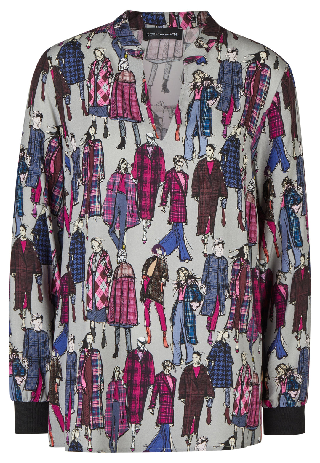 Bluse 1/1 Arm, Aubergine 49 Bild 1