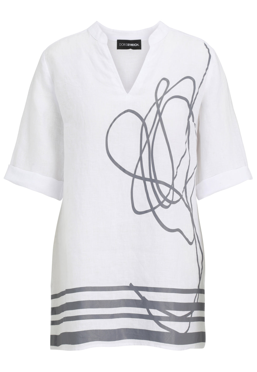 Bluse 1/2 Arm, WeiSS/Schwarz 15 Bild 1