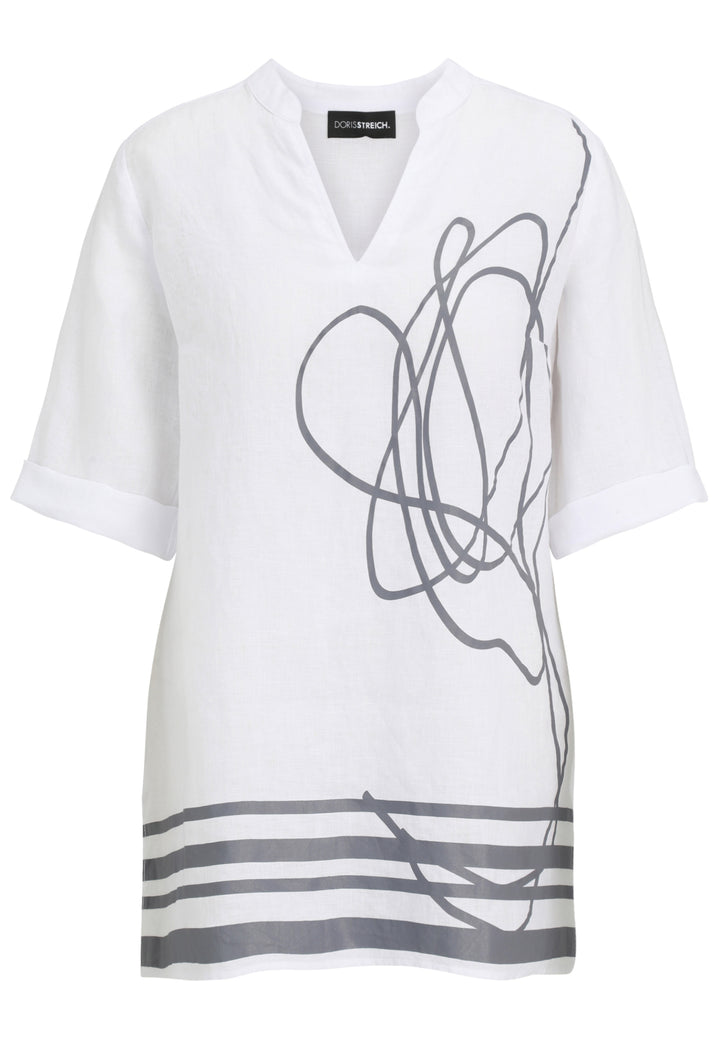 Bluse 1/2 Arm, WeiSS/Schwarz 15 Bild 1