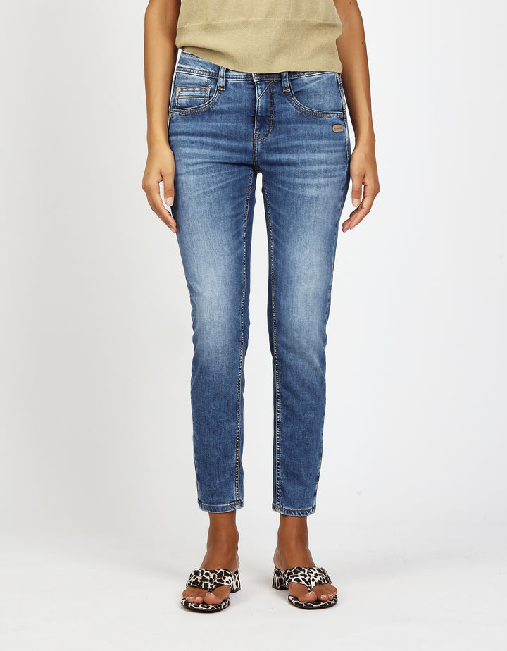 94AMELIE CROPPED, solid midblue 7729 Bild 1