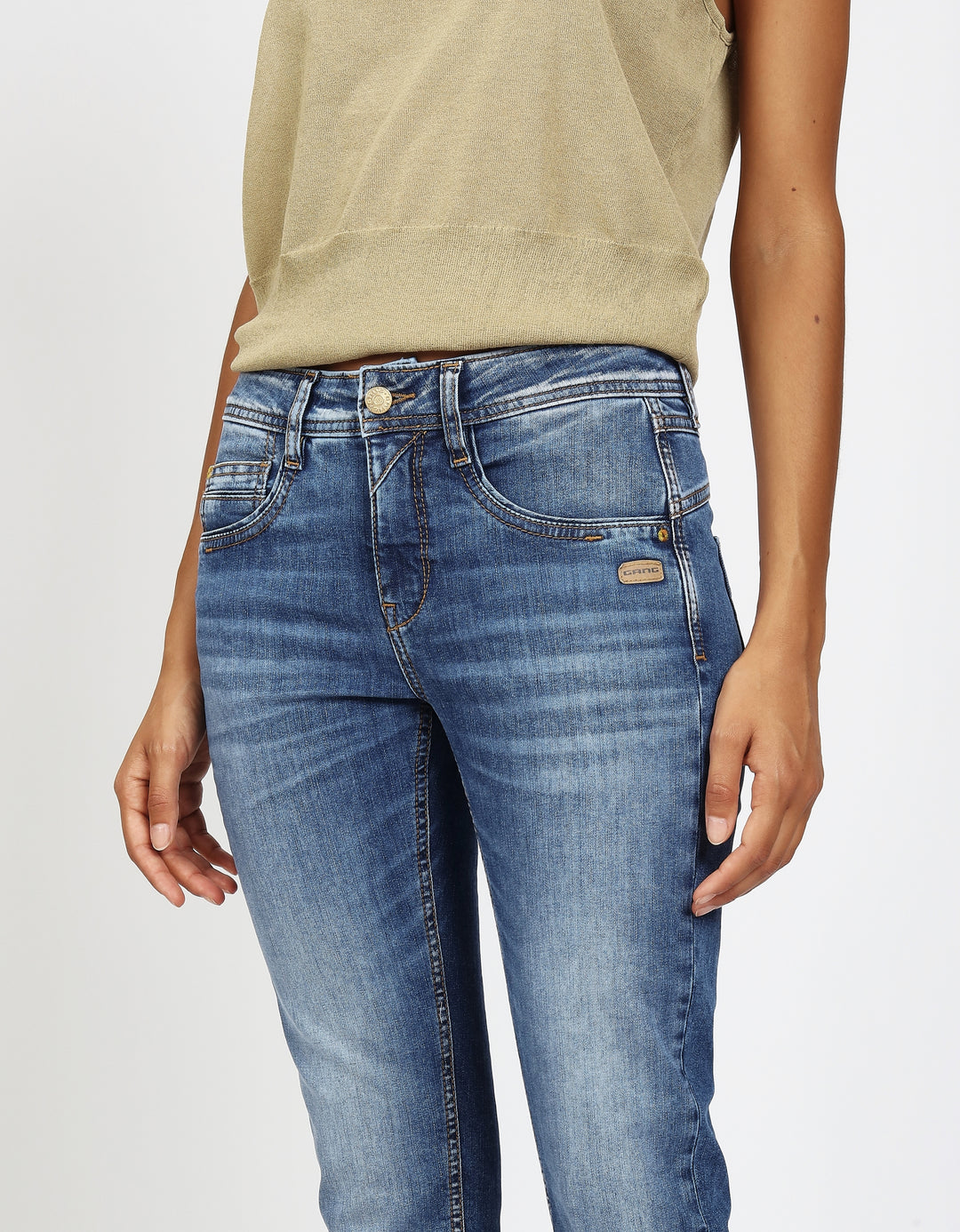 94AMELIE CROPPED, solid midblue 7729 Bild 3